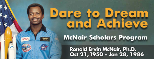banner image for the McNair Scholars Program
